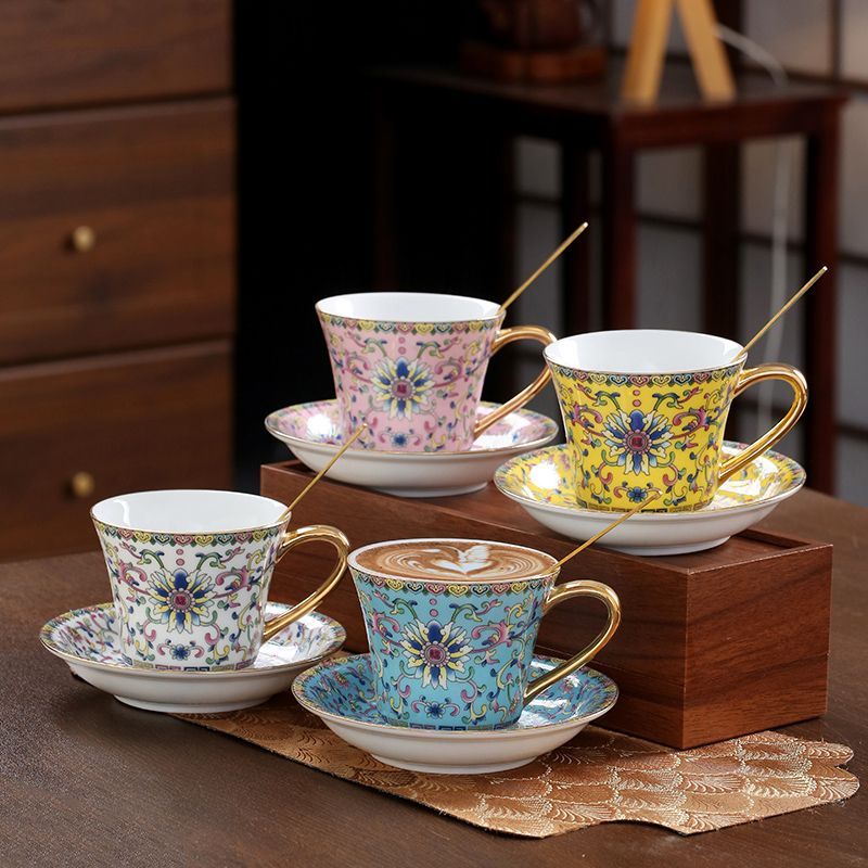 Coffee Tea English - Tasse à café en céramique de