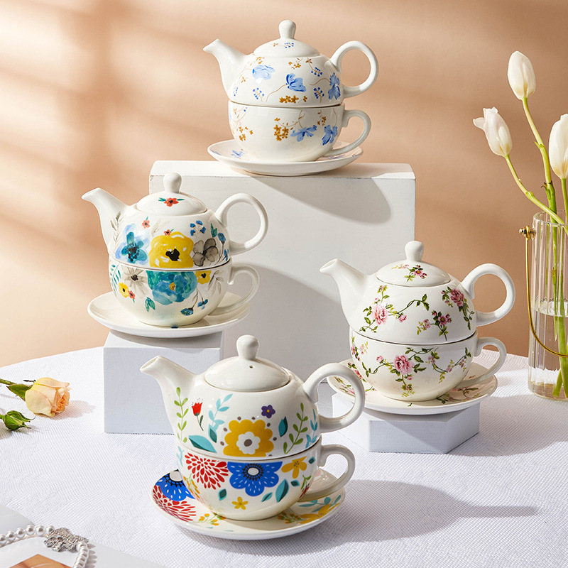 Coffee Tea English - Ensemble de théière mère-fils, cafetière simple
