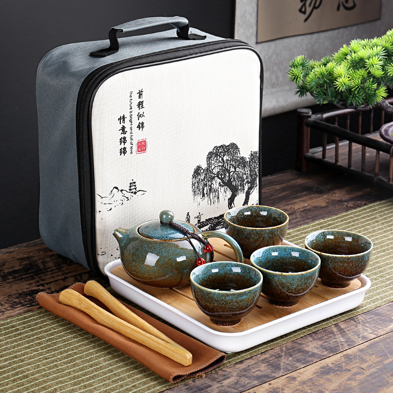 Gongfu Tea Set - Avec sac de voyage 4 tasses