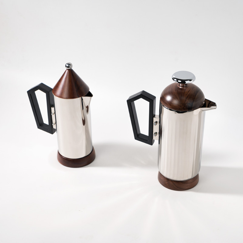 Tea Coffee Utensils - Cafetière en acier inoxydable, tasse à