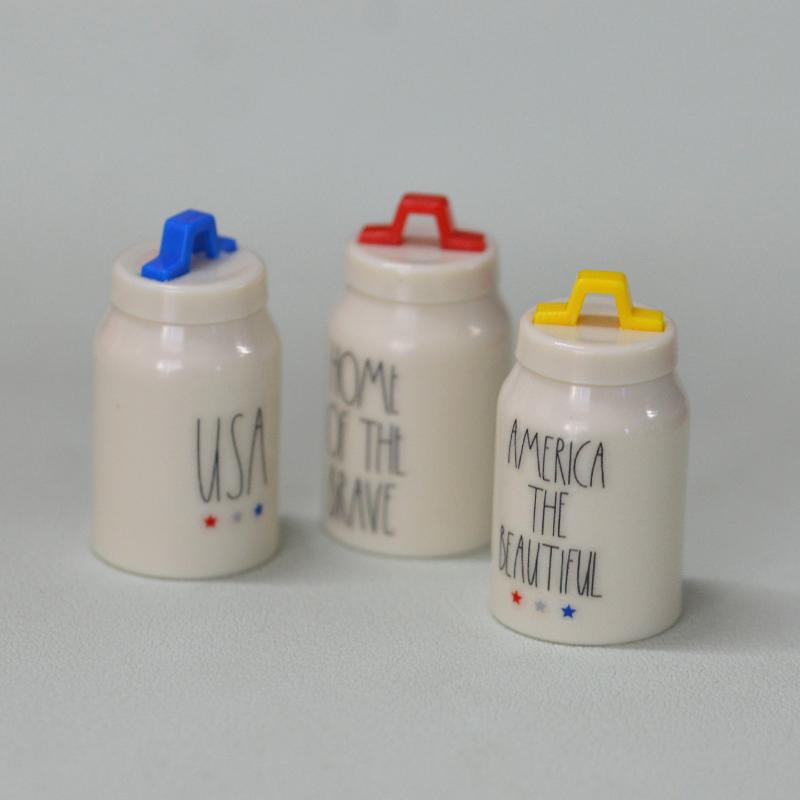 Tea Coffee Set Up - Paire de 3 maquettes de maison