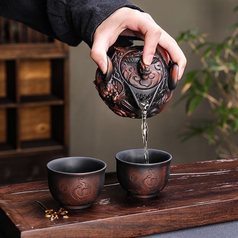 Gongfu Tea Set - Poterie violette chinoise faite à la