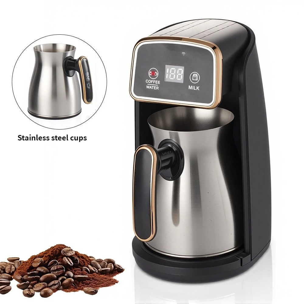 Tea Coffee Utensils - Cafetière électrique en acier inoxydable, cafetière