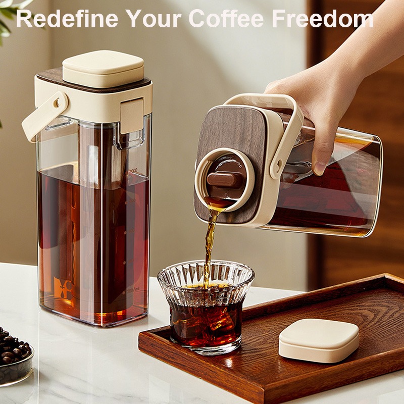 Coffee Tea Infusion - Carafe à café froid anti-fuite, infuseur