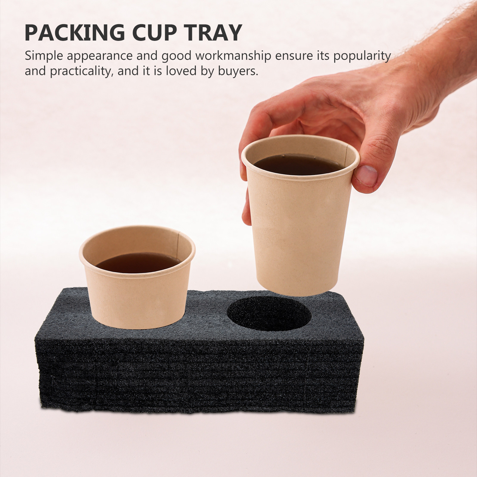 Coffee Tea With Milk - Lot de 2 plateaux porte-gobelets premium