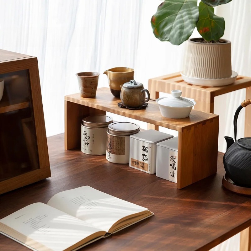 Tea Coffee Set Up - Station d'égouttement de café en bois
