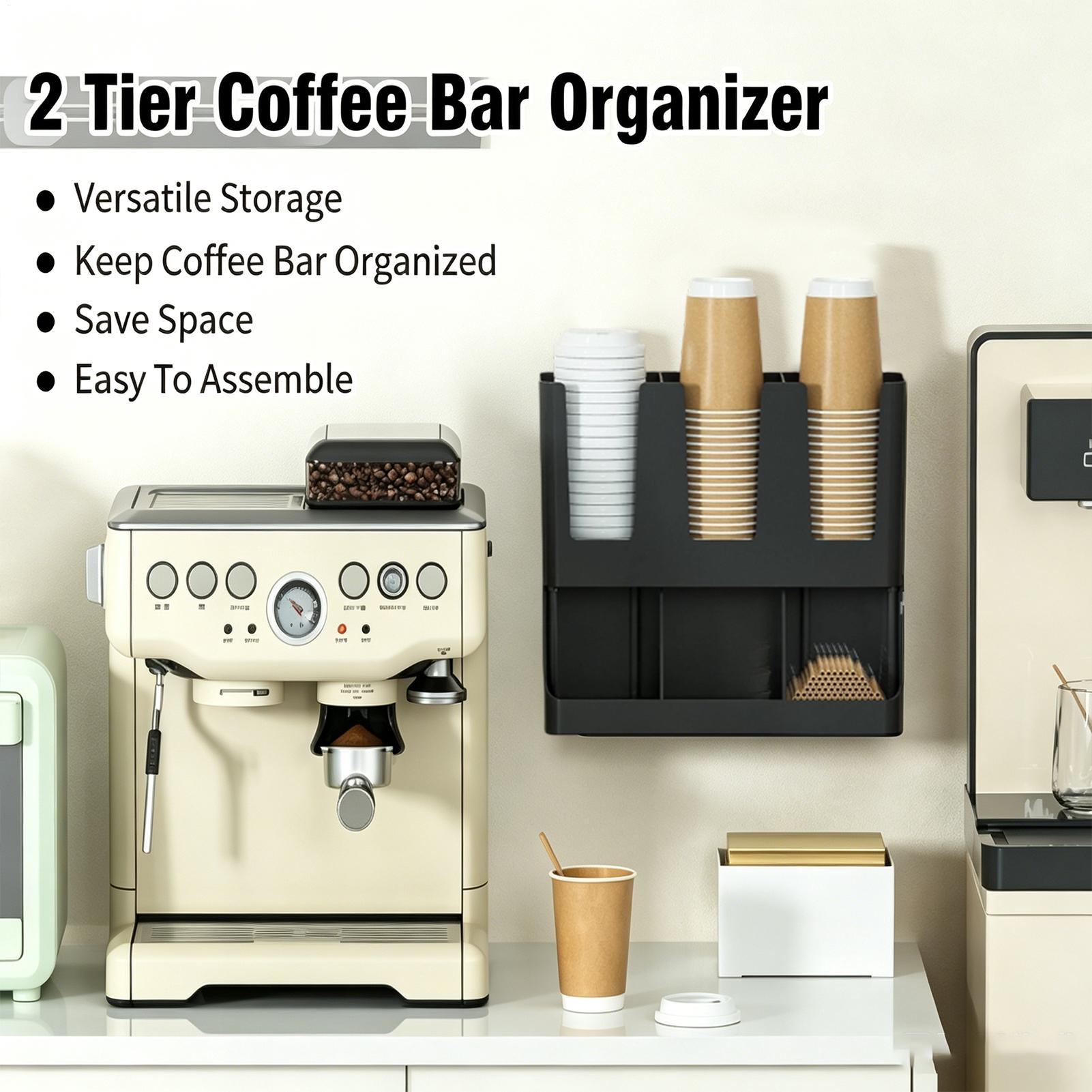 Tea Coffee Set Up - Organisateur de bar à café à