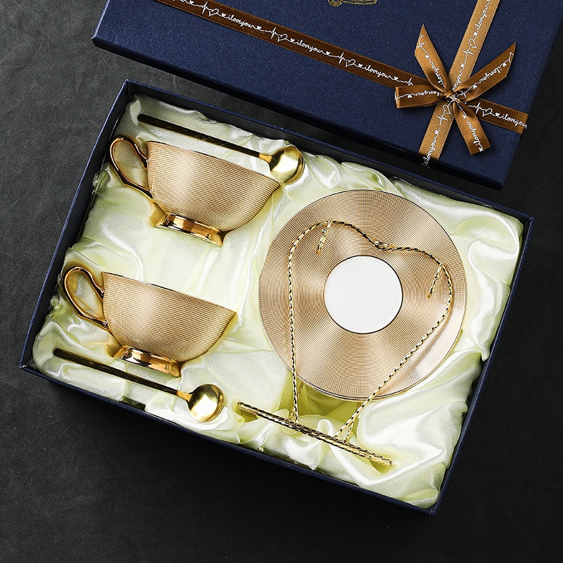 Ensemble de tasses et soucoupe - Coffee Tea English avis et prix
