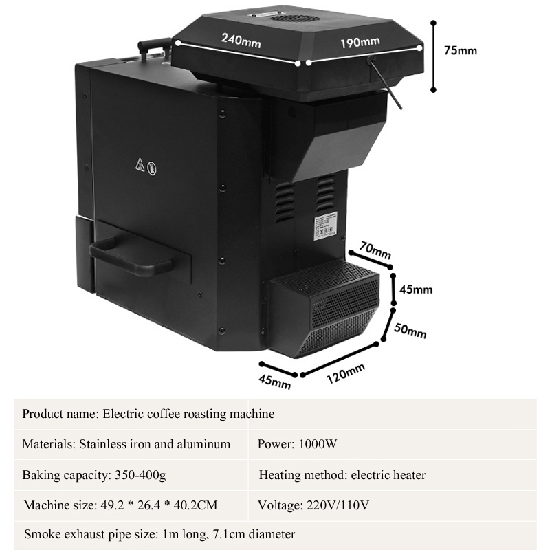 Machine électrique de torréfac - Coffee Bean avis et prix