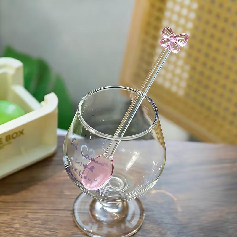 Cuillère à café en verre rose  - Tea Coffee Utensils avis et prix