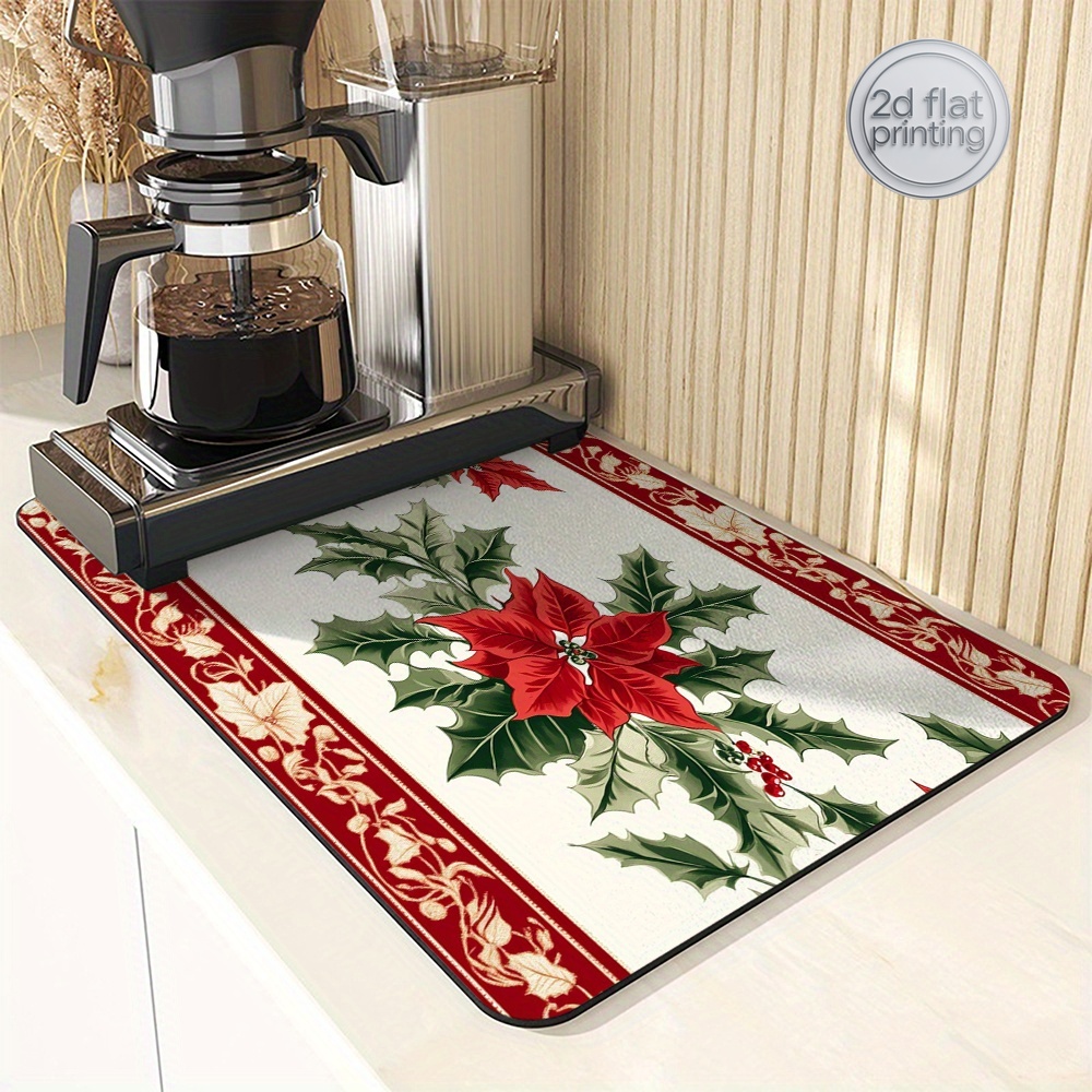 Tapis absorbant de Noël en for - Tea Coffee Utensils avis et prix