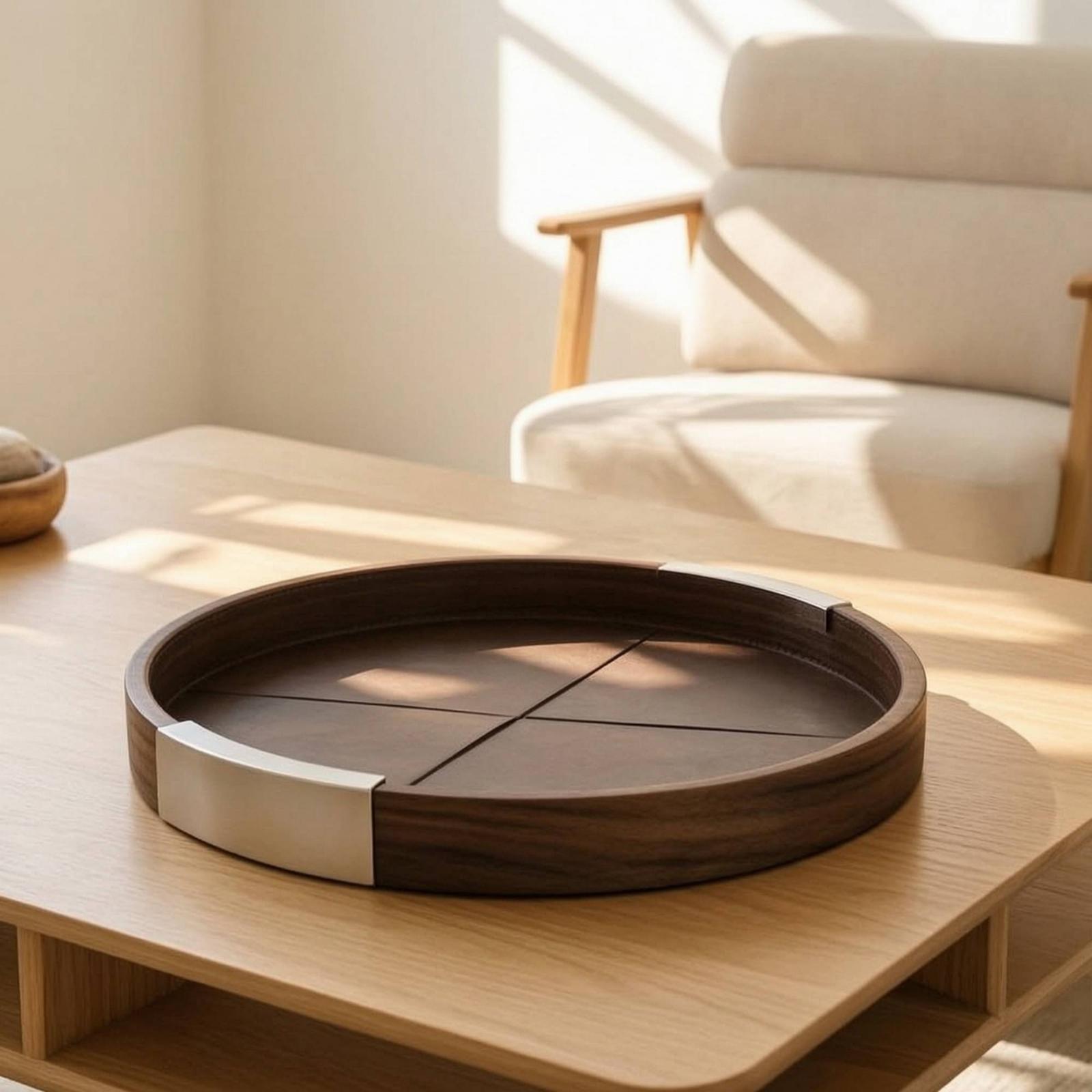 Plateau en bois de noyer minim - Tea Coffee Set Up avis et prix