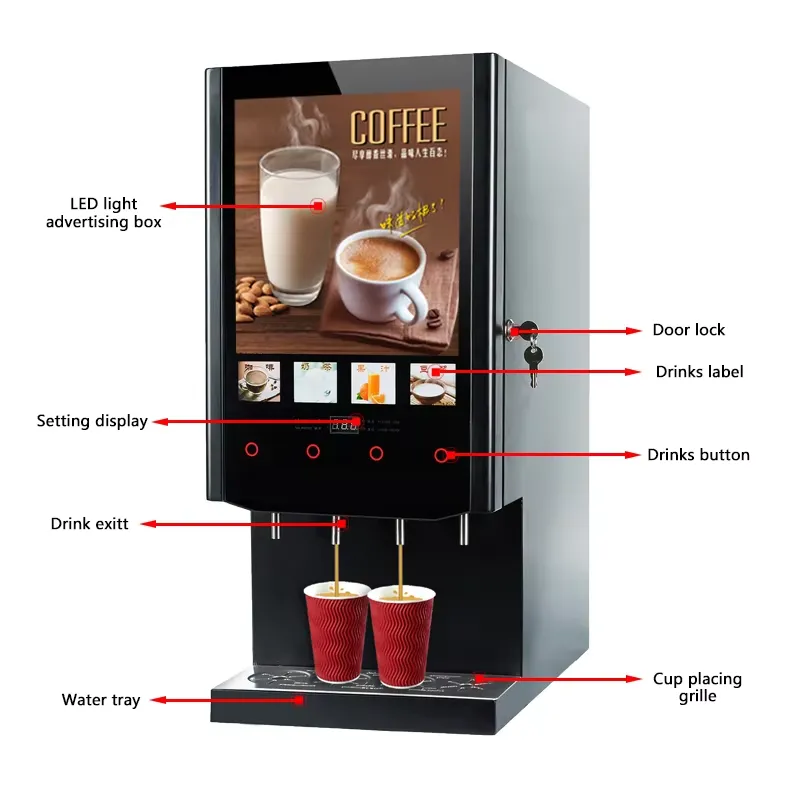 Distributeur automatique de ca - Coffee Tea Vending Machine For Office avis et prix