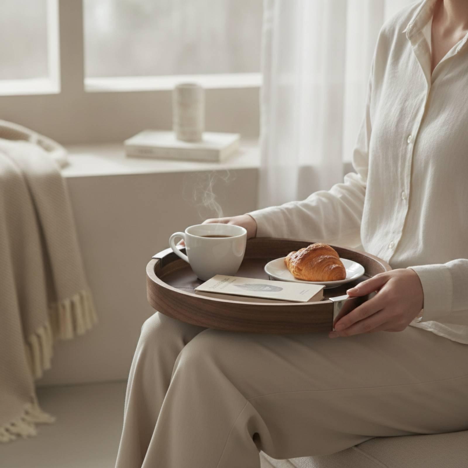 Plateau en bois de noyer minim - Tea Coffee Set Up avis et prix