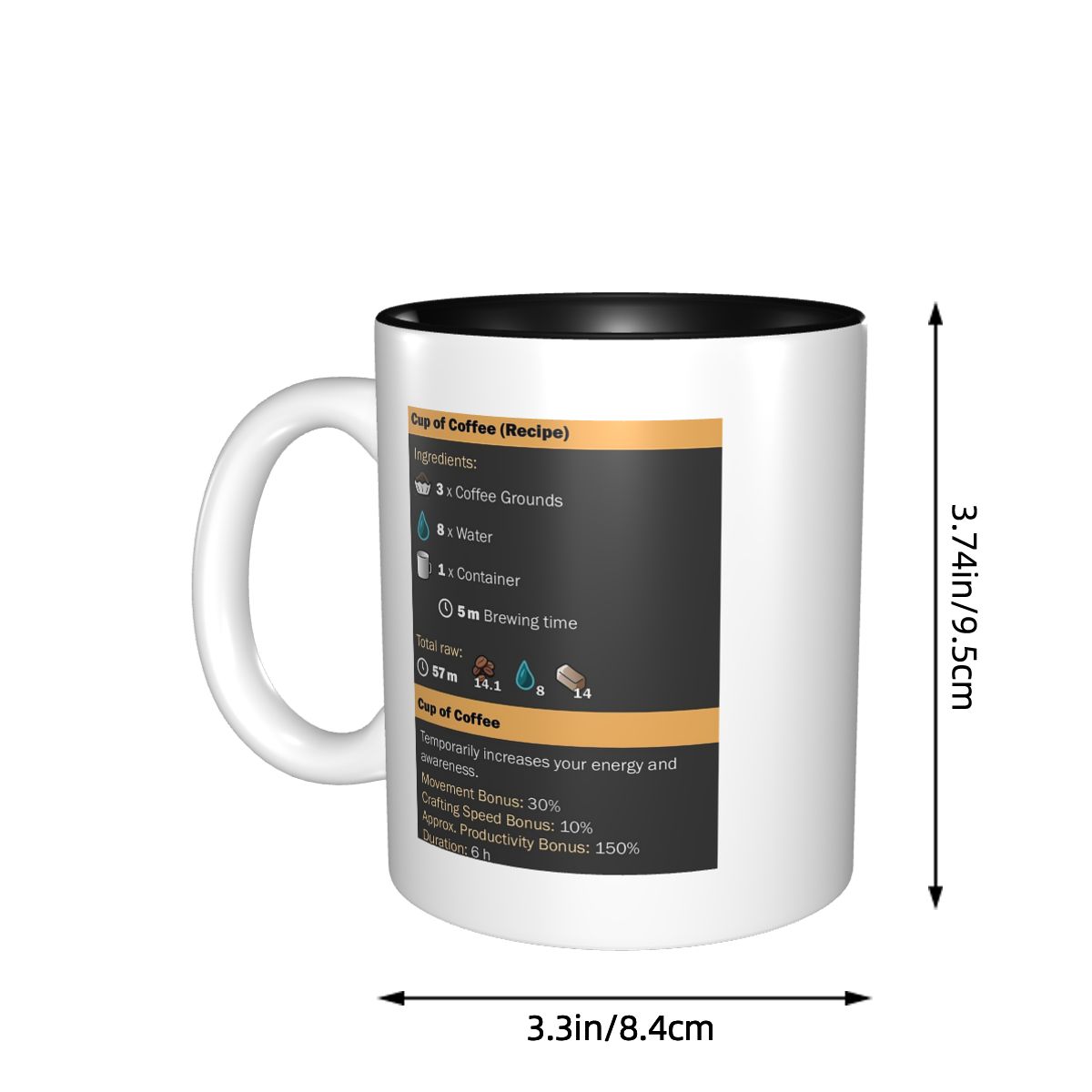 Tasse à café (recette) en céra - Coffee Tea Recipe avis et prix