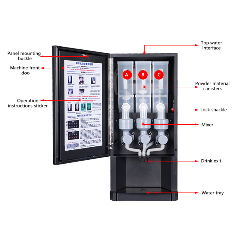 Machine à café instantanée aut - Coffee Tea Vending Machine For Office avis et prix
