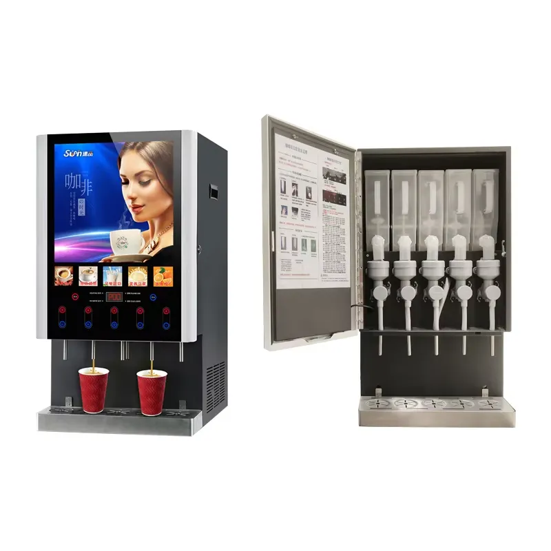 Machine à café glacé commercia - Coffee Tea Vending Machine For Office avis et prix