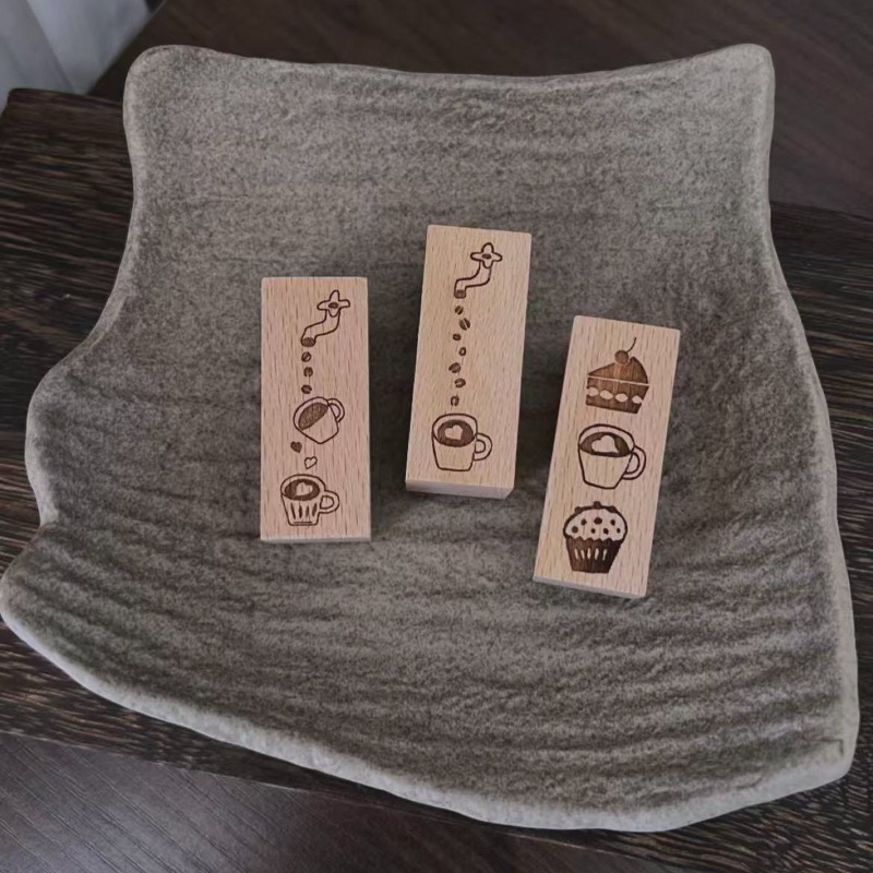 Tampon en caoutchouc vintage e - Coffee Tea Photos avis et prix