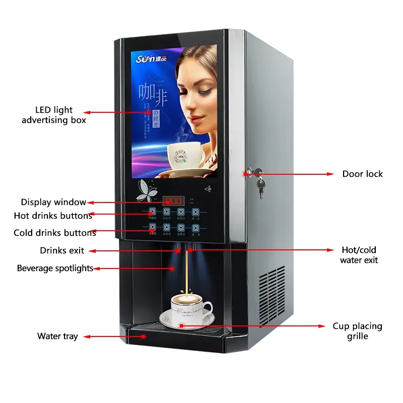 Distributeur automatique de ca - Coffee Tea Vending Machine For Office avis et prix