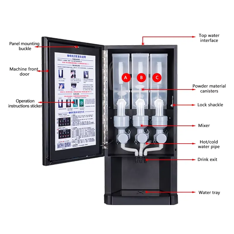 Distributeur automatique de ca - Coffee Tea Vending Machine For Office avis et prix