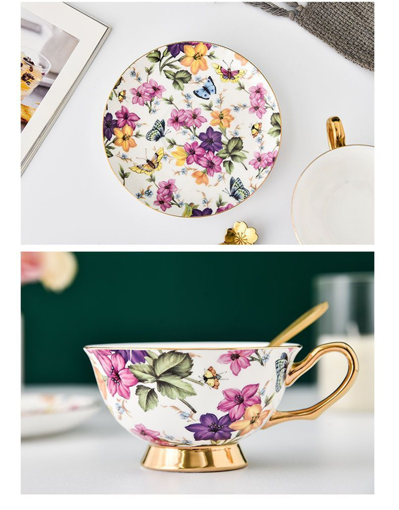 Ensemble de tasse et soucoupe  - Coffee Tea English avis et prix