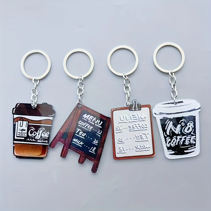 8 porte-clés en acrylique en f - Coffee & Tea - Pastry Góc Xanh avis et prix